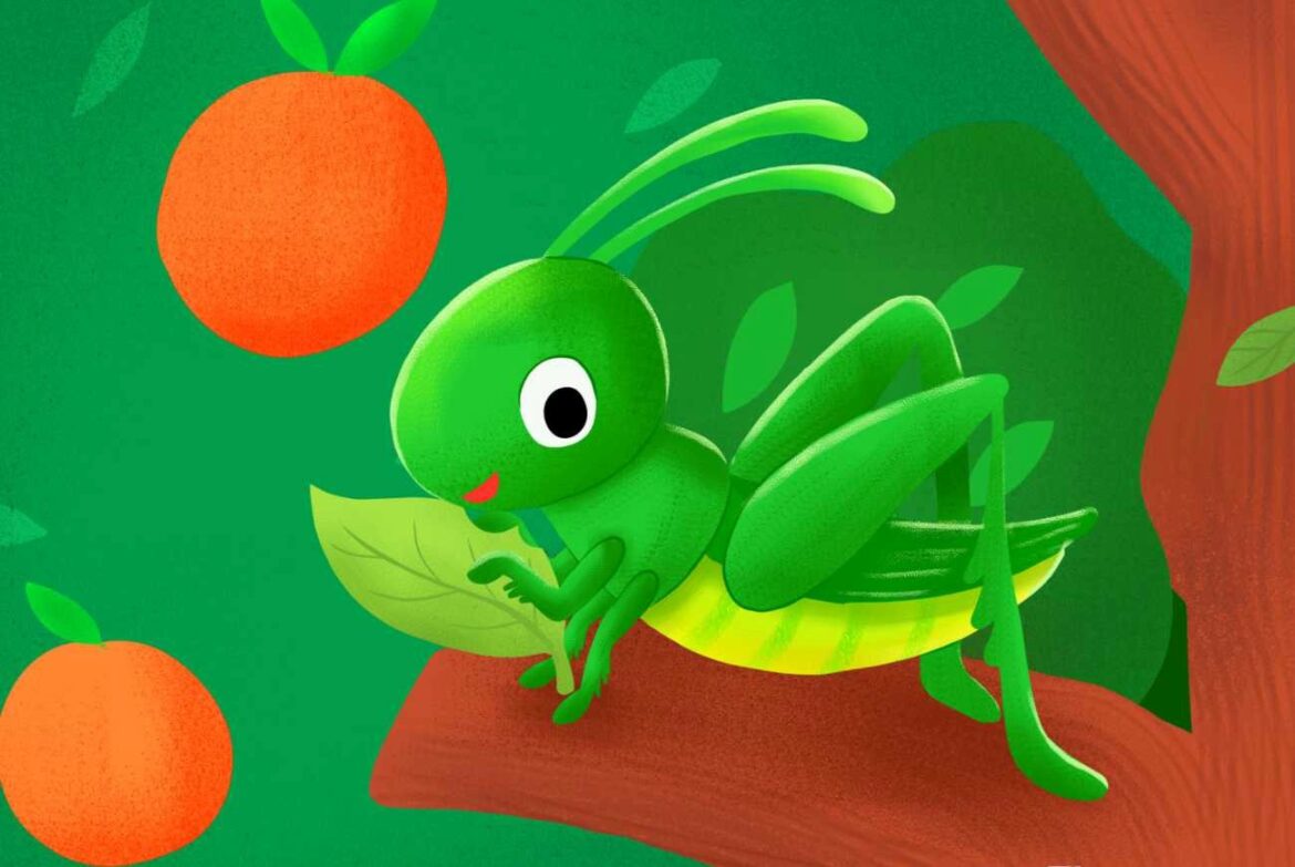 داستان کودکانه ملخی در اتاق خواب من